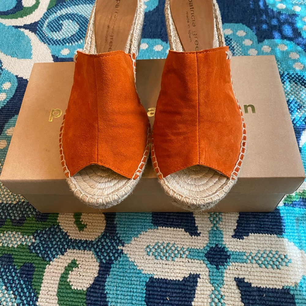 Patricia Green Shen Espadrille Tangerine Orange
